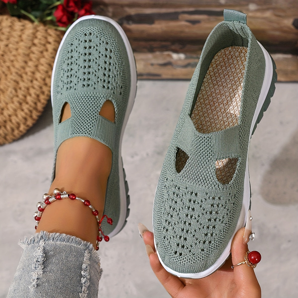 OrthoZen - Dames Zomer Sneakers – Comfortschoenen met FlexLite Zool bij Hielspoor en Gevoelige Voeten