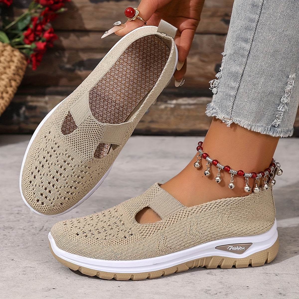 OrthoZen - Dames Zomer Sneakers – Comfortschoenen met FlexLite Zool bij Hielspoor en Gevoelige Voeten