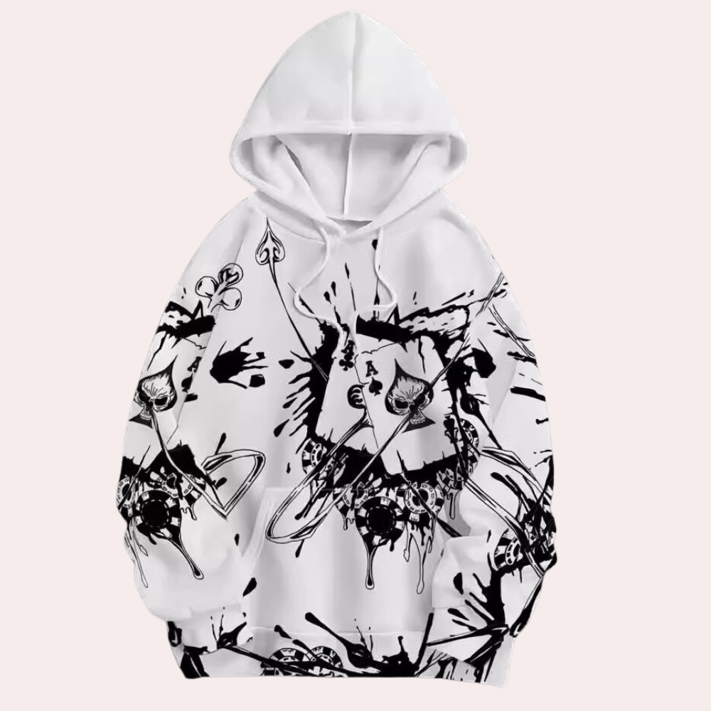 RICON – Heren Hoodie met Opvallende Print