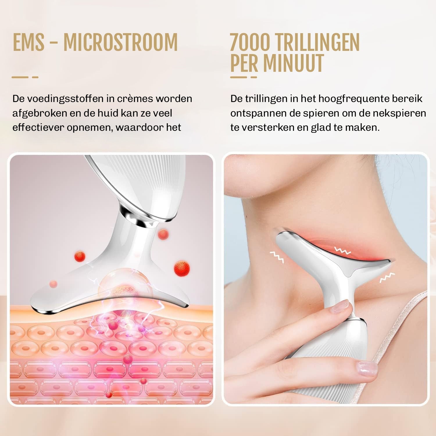 7-in-1 Facelift Apparaat voor Huidverjonging – Anti-Aging Gezichtsmassager en Rimpelverwijderaar voor Hals en Gezicht
