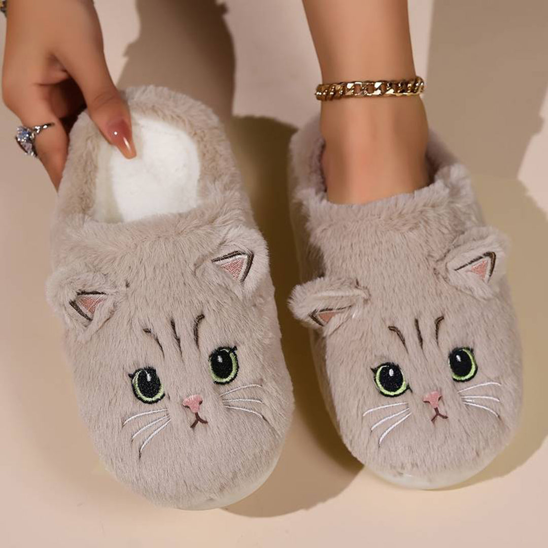 LIVI – Warme Kattenpantoffels voor Dames | Schattig, Zacht en Super Comfortabel