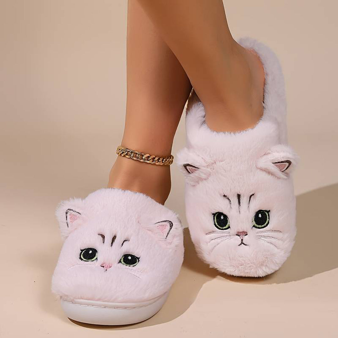 LIVI – Warme Kattenpantoffels voor Dames | Schattig, Zacht en Super Comfortabel
