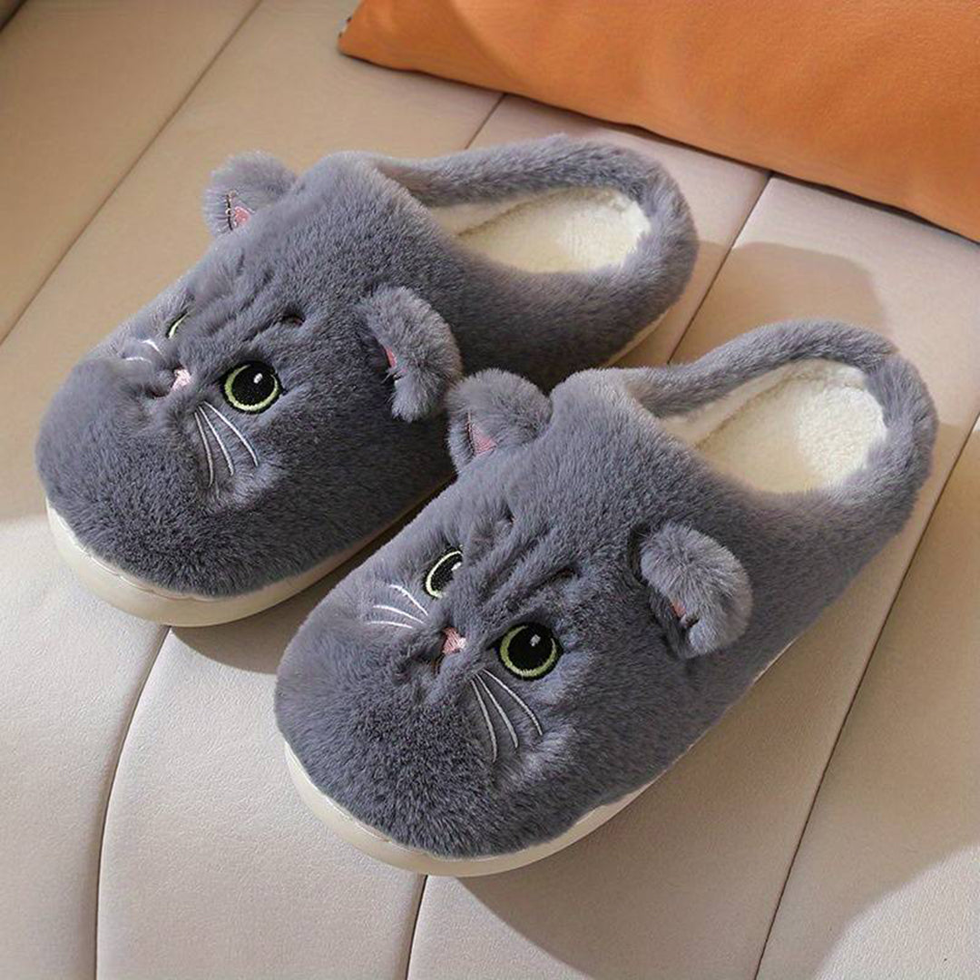 LIVI – Warme Kattenpantoffels voor Dames | Schattig, Zacht en Super Comfortabel