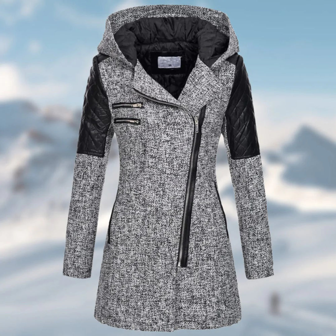 Riley – Lange Dames Winterjas met Capuchon | Warm, Elegant en Functioneel