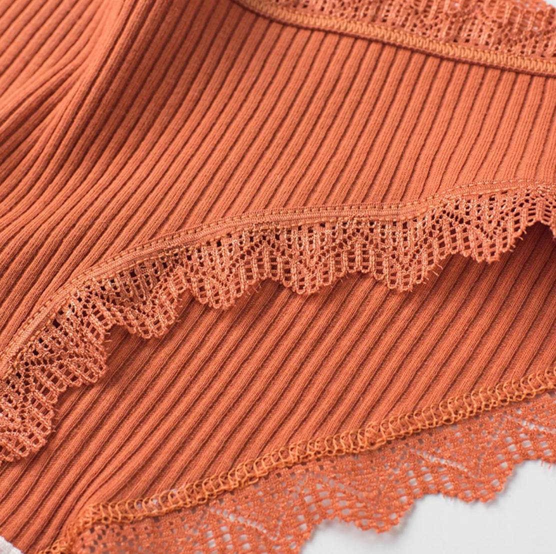 Slipjes Set – 3x Lage Taille Kanten Slipjes voor Vrouwen