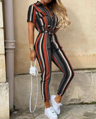 Button Down Jumpsuit voor Dames – Stijlvolle en Comfortabele Outfit voor Elke Gelegenheid