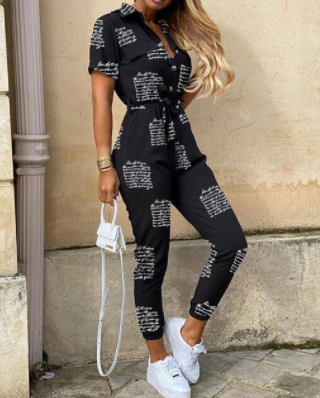 Button Down Jumpsuit voor Dames – Stijlvolle en Comfortabele Outfit voor Elke Gelegenheid