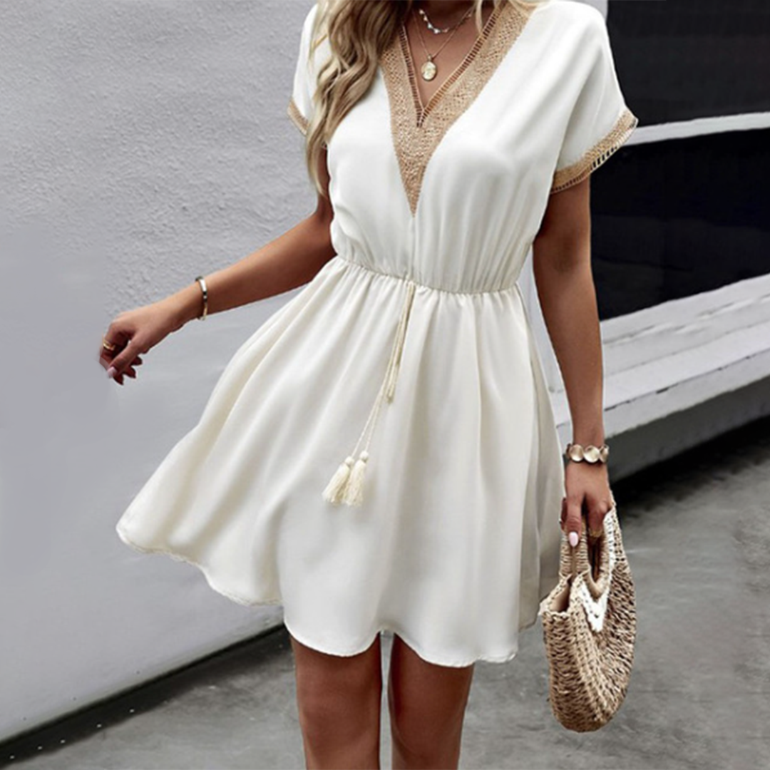 VIVIEN – Elegante Dames Mini Jurk voor de Zomer