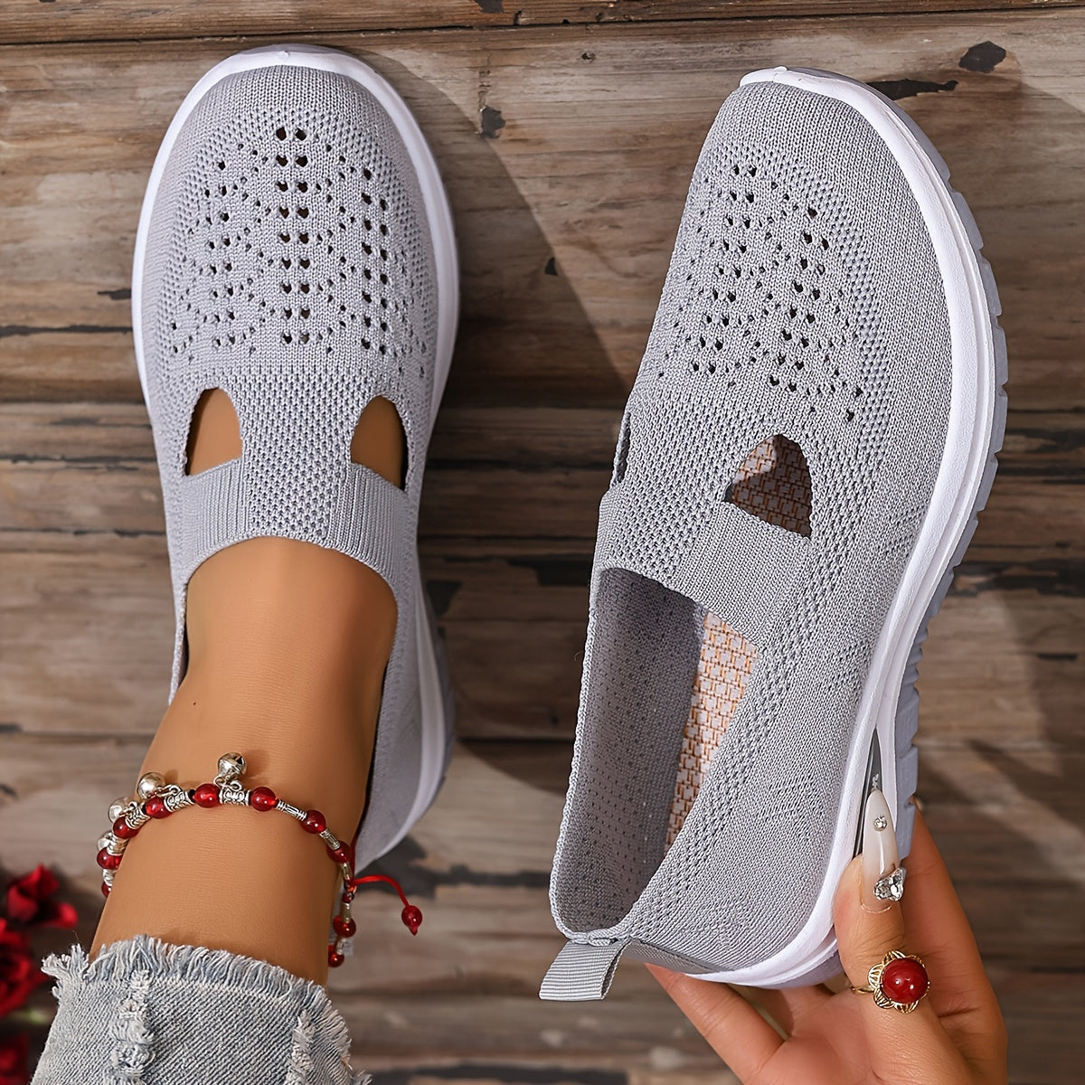 OrthoZen - Dames Zomer Sneakers – Comfortschoenen met FlexLite Zool bij Hielspoor en Gevoelige Voeten