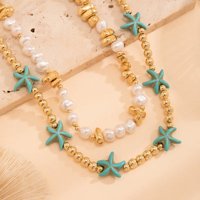 Trendy Starfish Shell Necklace for Women – Style and Elegance