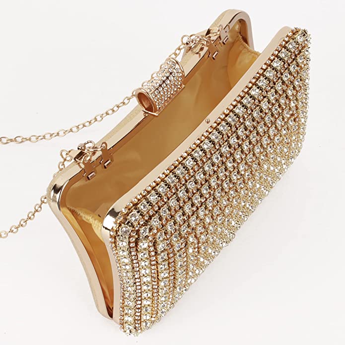 Crystal Clutch - Elegant Evening Bag with Geometric Pattern | Perfect for Party and Formal Occasions