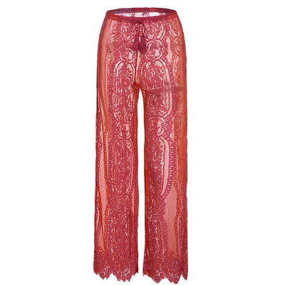 Lace Orange Pants for Women – Elegance and Feminine Style in One