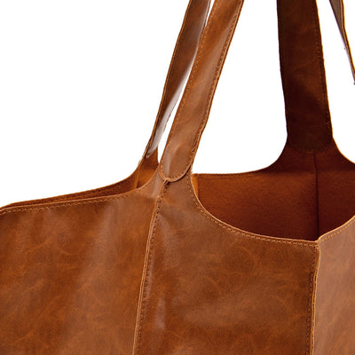 LIVIA Women's Bag - Soft Leather Retro Shoulder Bag with Large Capacity