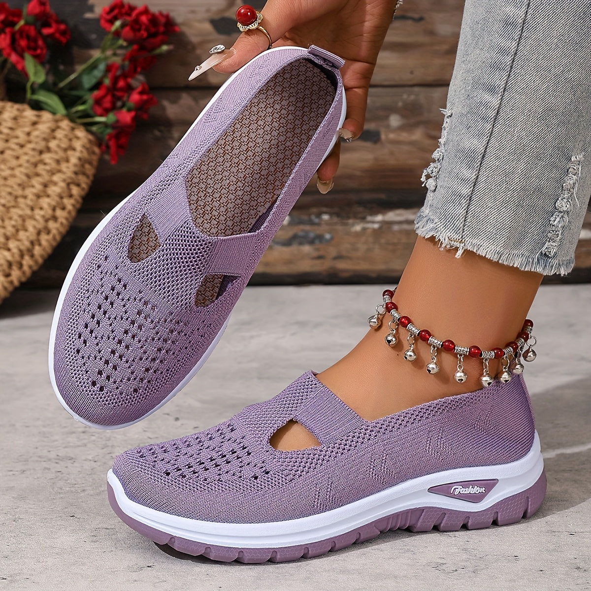 OrthoZen - Dames Zomer Sneakers – Comfortschoenen met FlexLite Zool bij Hielspoor en Gevoelige Voeten