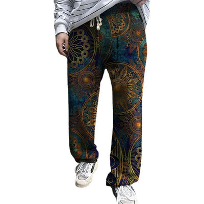 Men's Summer Print Loose Trousers - Comfortable Summer Chino
