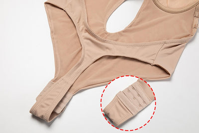 Soutien-gorge gainant invisible dos nu pour femme avec décolleté en V profond et dos ouvert
