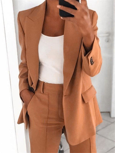 Sophia | Chique Dames Blazer & Broek Set – Modern, Tijdloos & Elegante Stijl