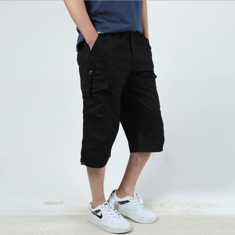 Heren Zomer Cropped Broek – Losse Shorts voor Comfort en Stijl