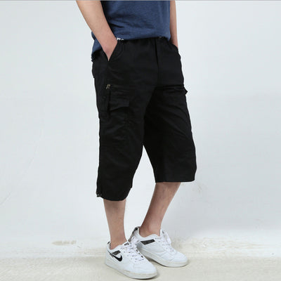 Men's Summer Cropped Pants - Loose Shorts for Comfort and Style