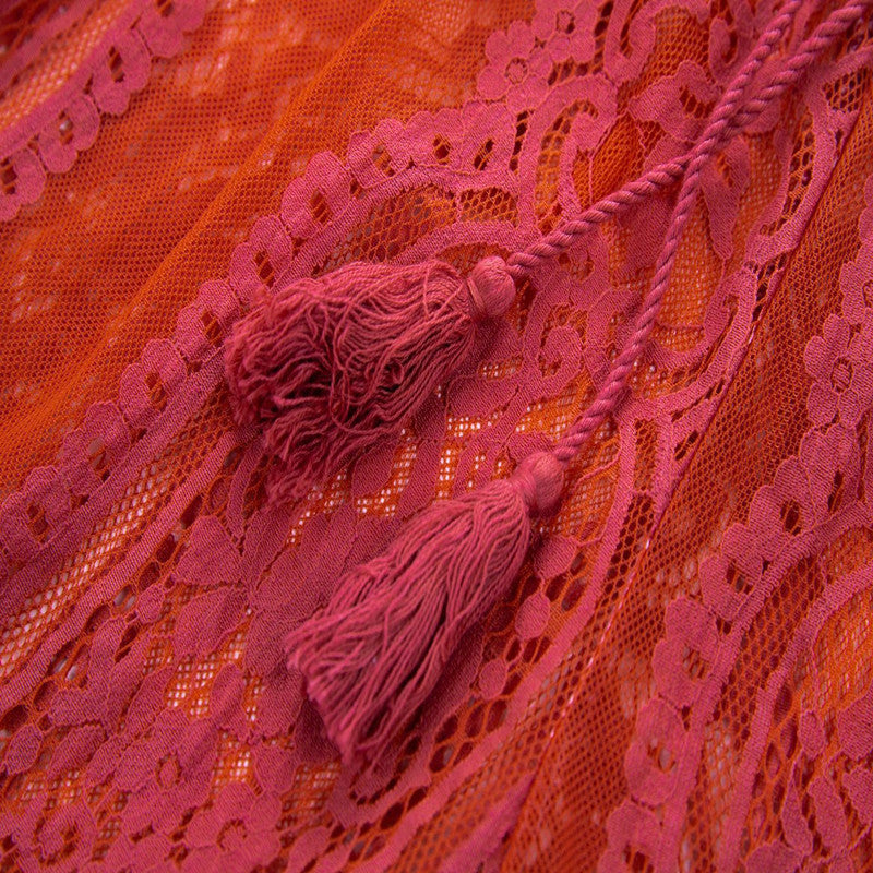 Lace Orange Pants for Women – Elegance and Feminine Style in One