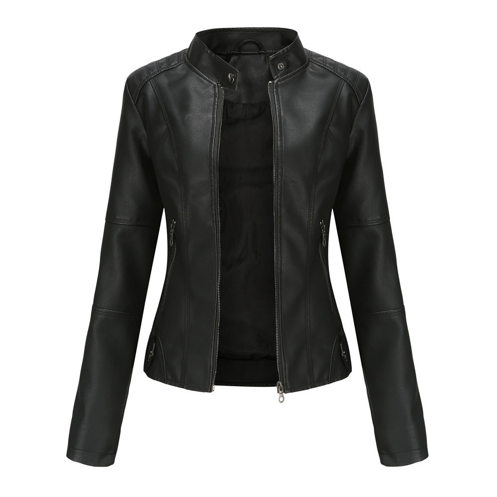 Sloan | Leren Dames Bikerjack – Tijdloze Cool Met Een Vrouwelijke Edge