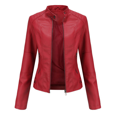 Sloan | Leren Dames Bikerjack – Tijdloze Cool Met Een Vrouwelijke Edge
