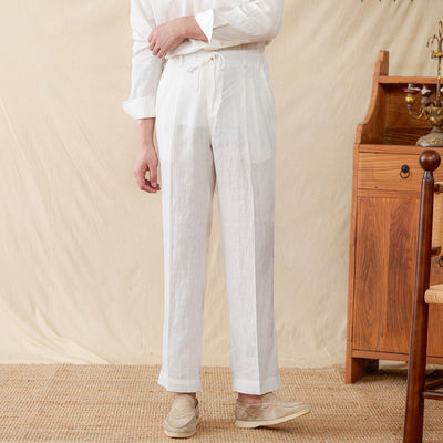 Men's Summer Elastic Waist Casual Pants - Comfortable and Stylish