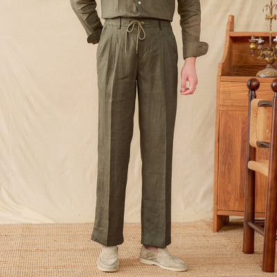 Men's Summer Elastic Waist Casual Pants - Comfortable and Stylish