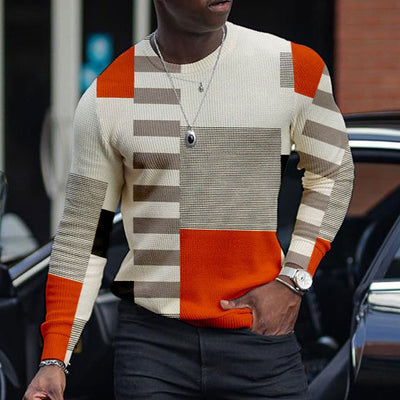 Pull pour homme - Haut à manches longues décontracté et tendance