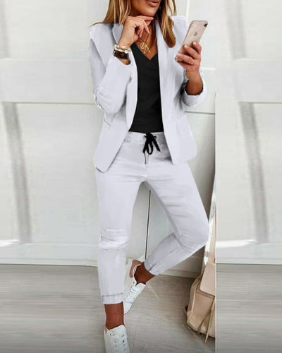 Elara | Dames Blazer & Broek Set – Chic, Tijdloos & Veelzijdig
