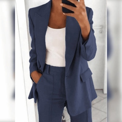 Sophia | Chique Dames Blazer & Broek Set – Modern, Tijdloos & Elegante Stijl