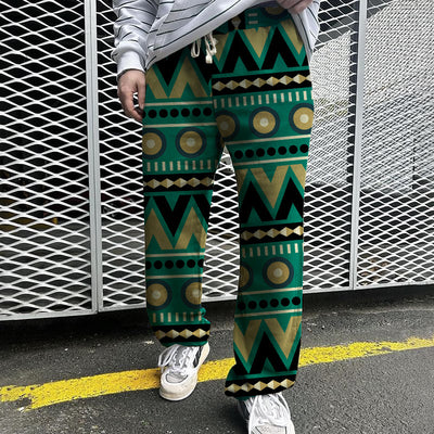 Men's Summer Print Loose Trousers - Comfortable Summer Chino