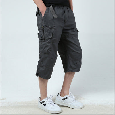 Men's Summer Cropped Pants - Loose Shorts for Comfort and Style