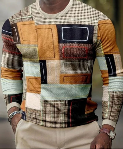 Pull pour homme - Haut à manches longues décontracté et tendance