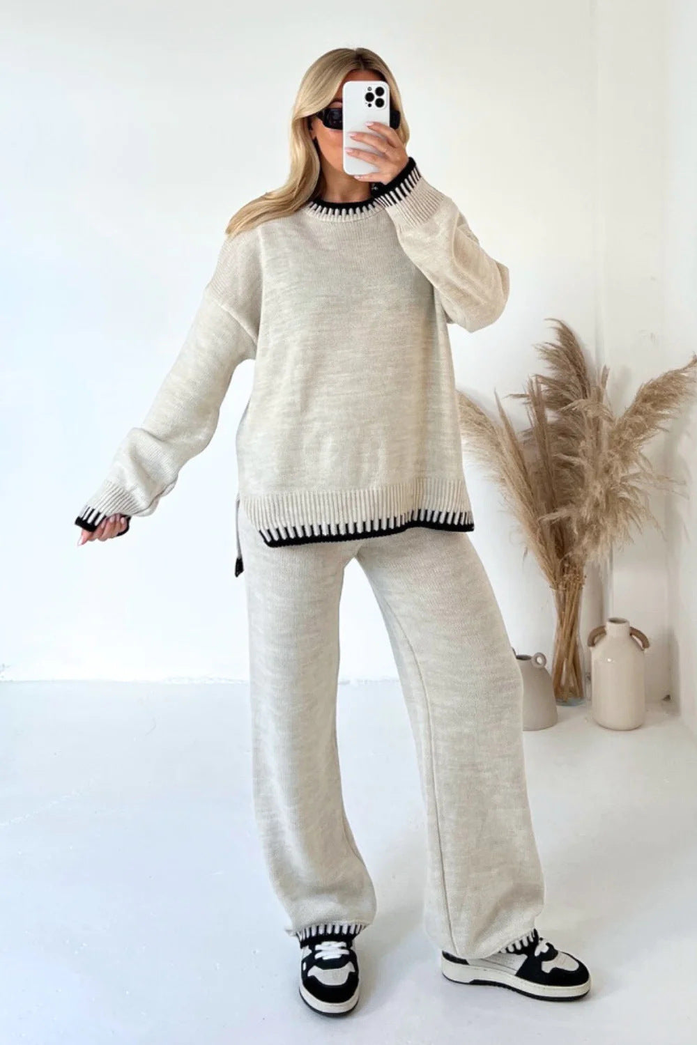 Niva | Stijlvolle Gebreide Set – Tijdloos, Trendy & Comfortabel