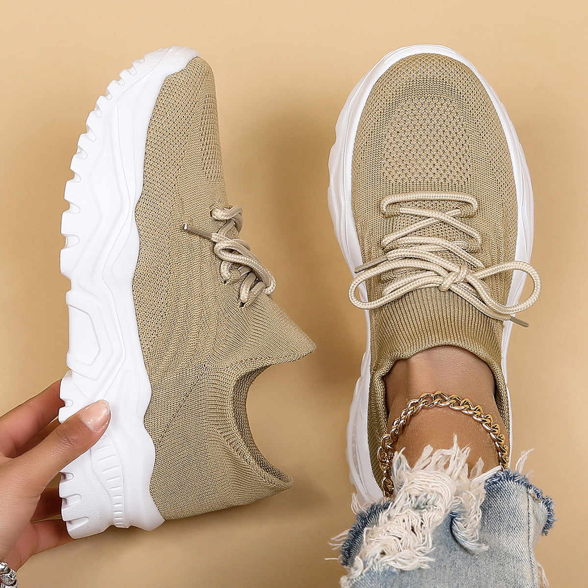LIVIA | Trendy Women's Sneakers – Light &amp; Flexible