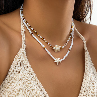Trendy Starfish Shell Necklace for Women – Style and Elegance