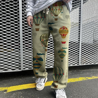 Men's Summer Print Loose Trousers - Comfortable Summer Chino