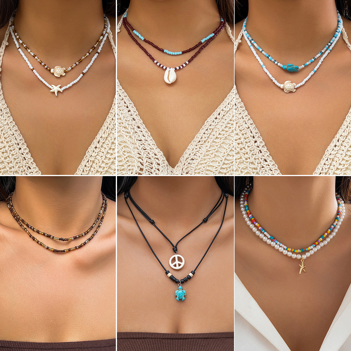 Trendy Starfish Shell Necklace for Women – Style and Elegance