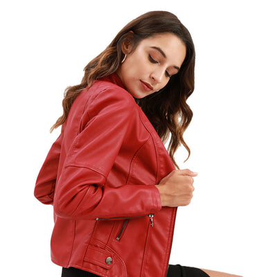 Sloan | Leren Dames Bikerjack – Tijdloze Cool Met Een Vrouwelijke Edge