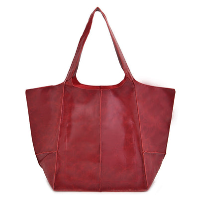 LIVIA Women's Bag - Soft Leather Retro Shoulder Bag with Large Capacity