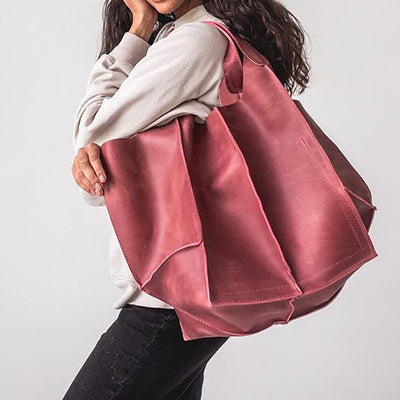 LIVIA Women's Bag - Soft Leather Retro Shoulder Bag with Large Capacity