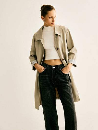 Long Women's Coat | Minimalist and Timeless | Perfect for Every Season