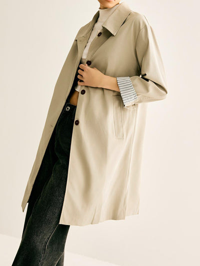Long Women's Coat | Minimalist and Timeless | Perfect for Every Season