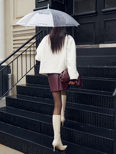 Nora – Short Coat with Asymmetric Closure