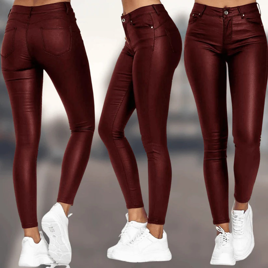 Tess – Leren Zomerbroek voor Dames | Licht, Luchtig en Stijlvol