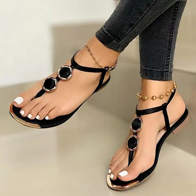 Lila Dames Zomersandalen