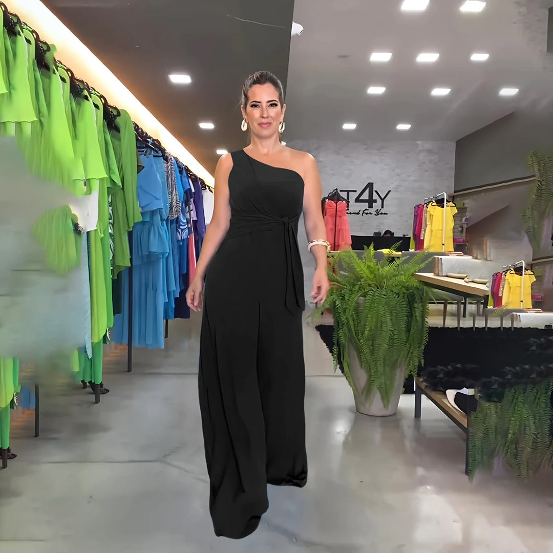 Arielle One-Shoulder Jumpsuit – Vrouwelijk, Gedurfd en Onweerstaanbaar