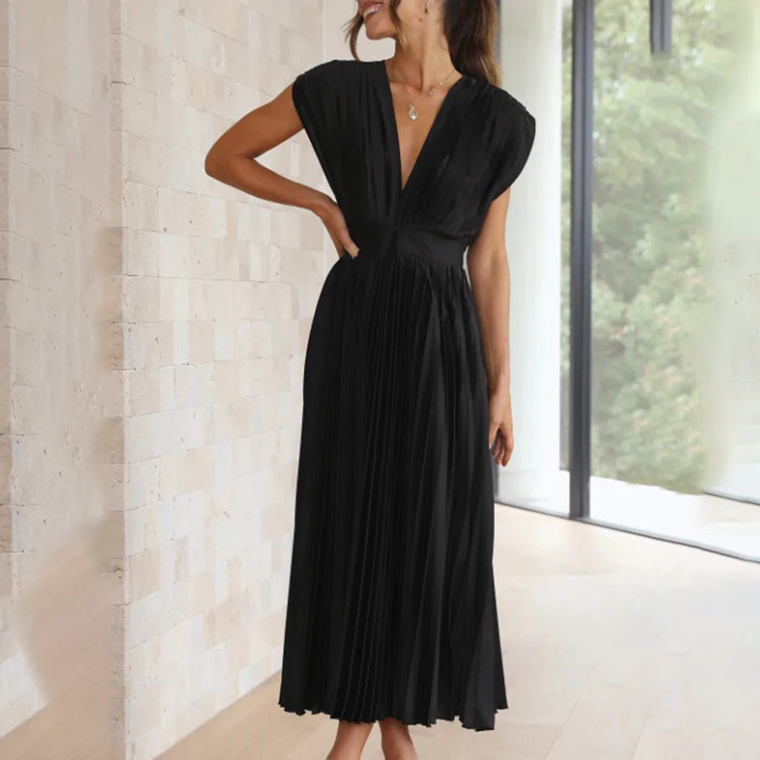 VILHELMINA – Elegante Zomerse Maxi Jurk | Luchtige Luxe in Levendige Kleuren