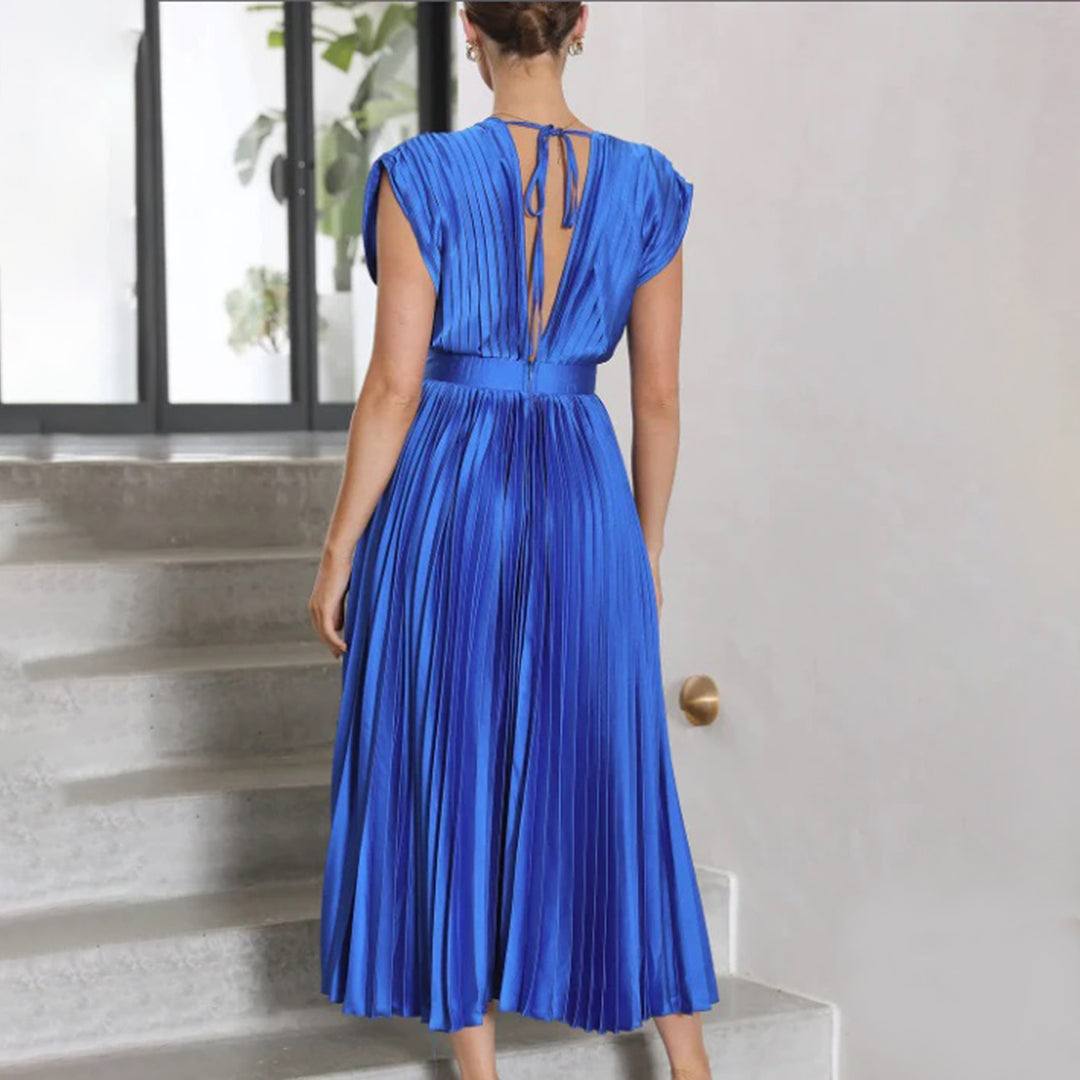 VILHELMINA – Elegante Zomerse Maxi Jurk | Luchtige Luxe in Levendige Kleuren